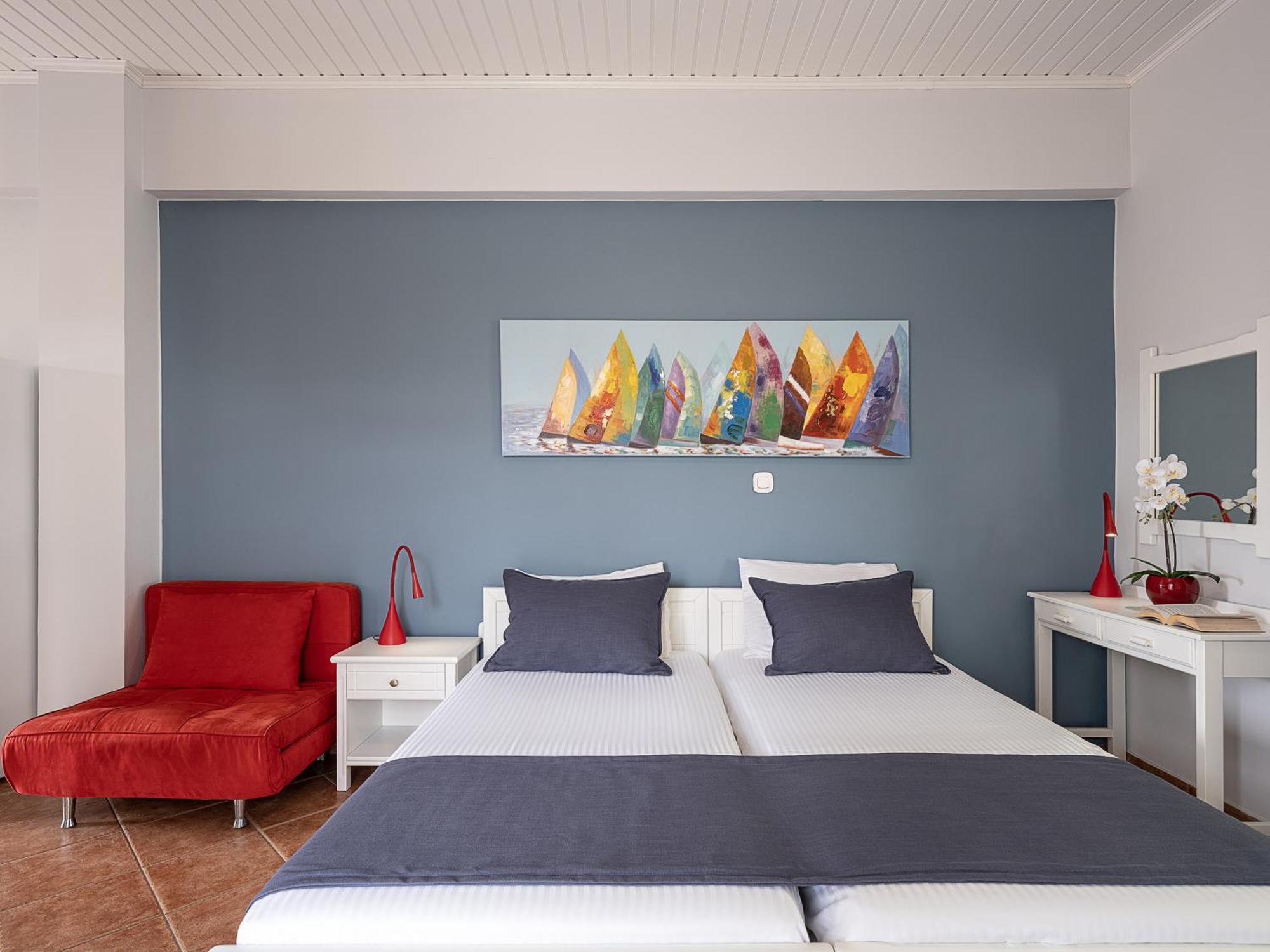 Elena Seafront Luxury Apartments Almirida الغرفة الصورة